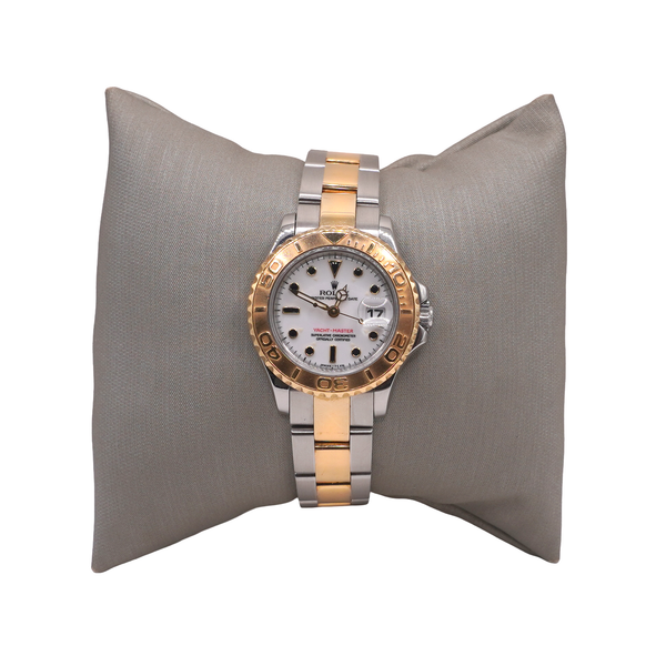 Rolex Two Tone Yachtmaster with White Dial Lumina Gem Wilmington, NC
