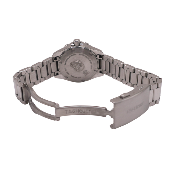 TAG Heuer Aquaracer Stainless Steel Watch with Mother of Pearl and Diamonds Image 2 Lumina Gem Wilmington, NC