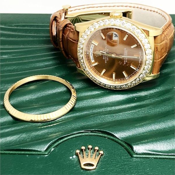 rolex 18ky gold watch