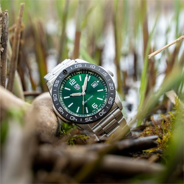 Luminox Pacific Diver Stainless Steel Watch- Green Dial Image 5 Lumina Gem Wilmington, NC