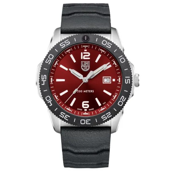 Luminox Pacific Diver Watch - Black & Crimson Red Lumina Gem Wilmington, NC