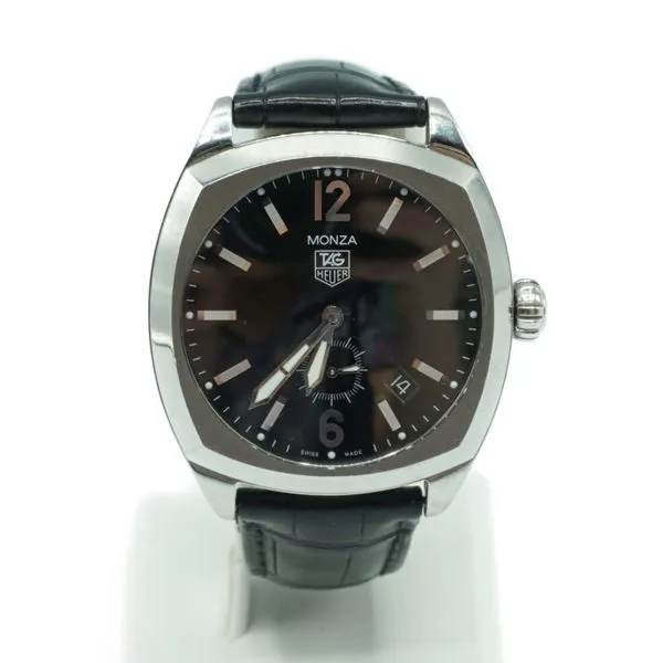 TAG Heuer Monza Stainless Steel Watch with Black Dial Lumina Gem Wilmington, NC