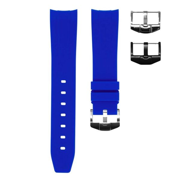 Horus Gulfstream Blue Rubber 21mm Lug Width Watch Strap Lumina Gem Wilmington, NC