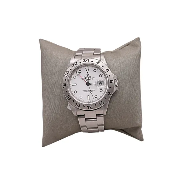 Stainless Steel Rolex Explorer II White Dial Watch Lumina Gem Wilmington, NC