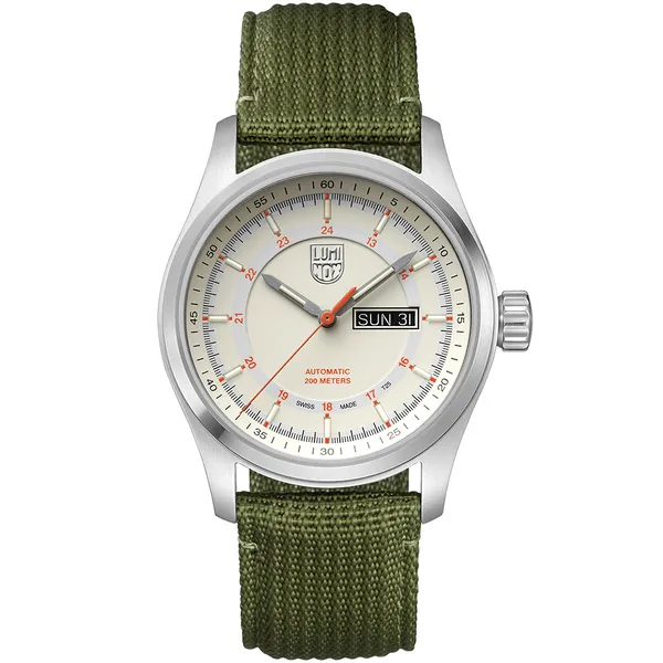Luminox Automatic Atacama Field Watch - White & Green Lumina Gem Hampstead, NC