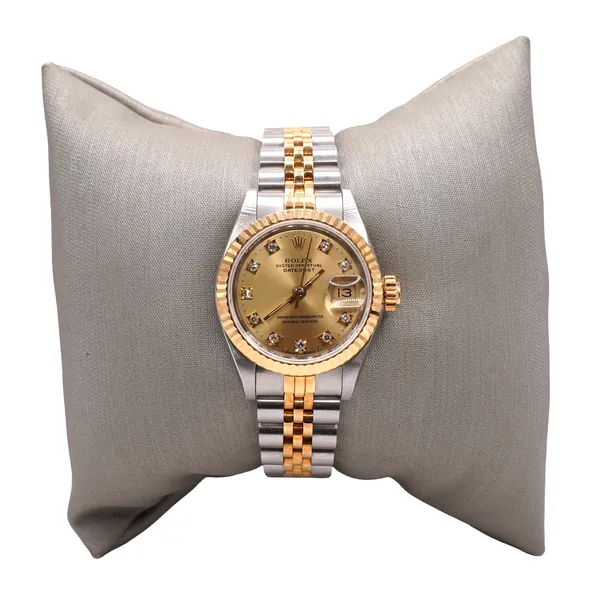 Rolex Two Tone Datejust Watch with Factory Diamond Dial Lumina Gem Hampstead, NC