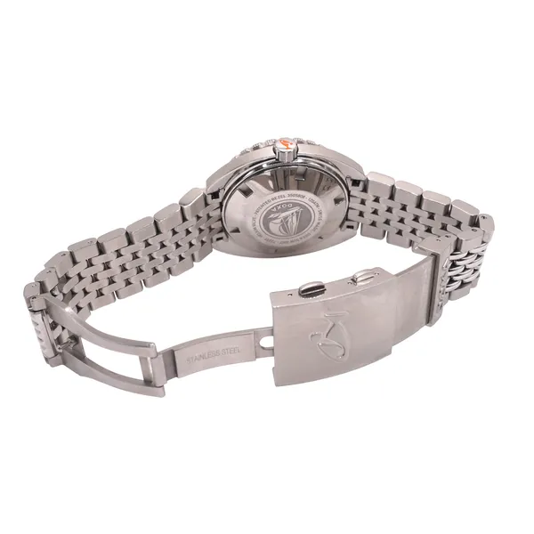 Doxa Automatic Stainless Steel Watch with Orange Dial Image 2 Lumina Gem Hampstead, NC