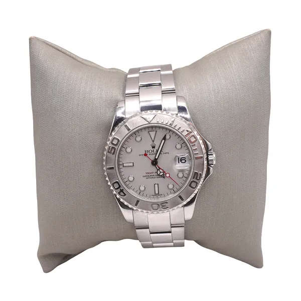 Rolex Yachtmaster Stainless Steel Watch with Platinum Dial Lumina Gem Hampstead, NC