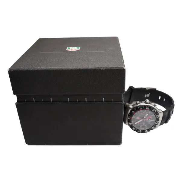 TAG Heuer Professional Chronograph Watch with Black Strap Image 2 Lumina Gem Hampstead, NC