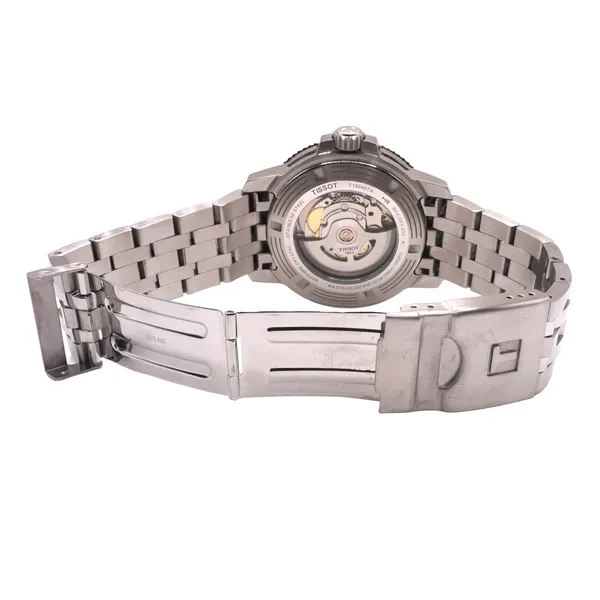 Tissot Seamaster Stainless Steel Watch with Black Dial Image 2 Lumina Gem Hampstead, NC