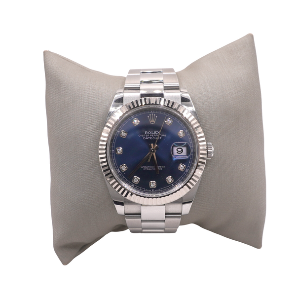 Rolex Datejust 41mm Blue Diamond Dial Watch Lumina Gem Wilmington, NC
