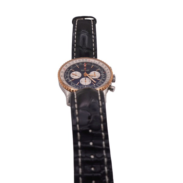 Brietling Navitimer Gentleman's Two Tone Chronograph Watch Image 3 Lumina Gem Wilmington, NC