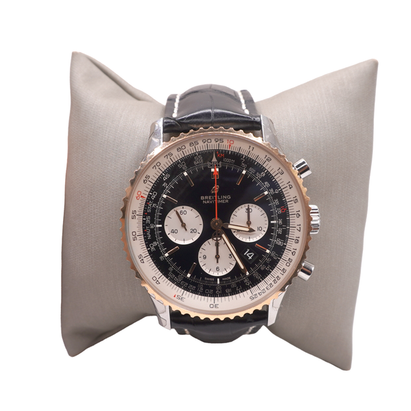 Brietling Navitimer Gentleman's Two Tone Chronograph Watch Lumina Gem Wilmington, NC
