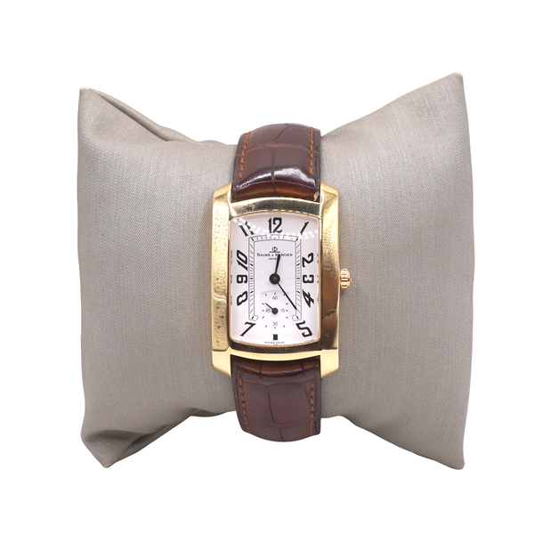Baume & Mercer Hampton Milios 18k Yellow Gold Watch Lumina Gem Wilmington, NC