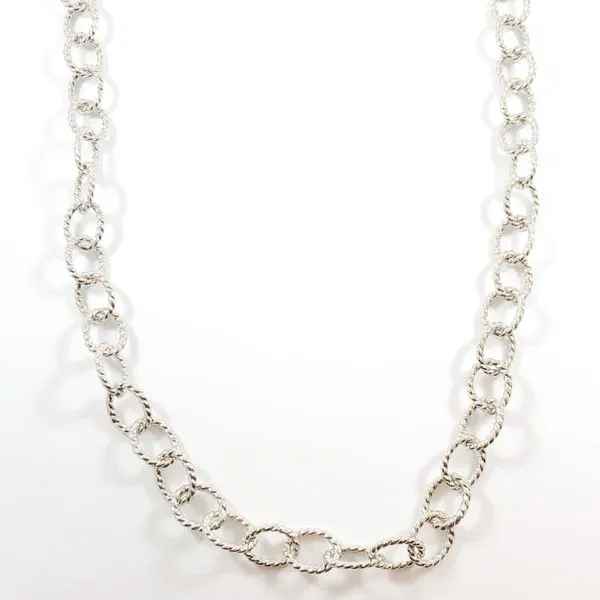 Raymond Mazza Sterling Silver Link Necklace - 36