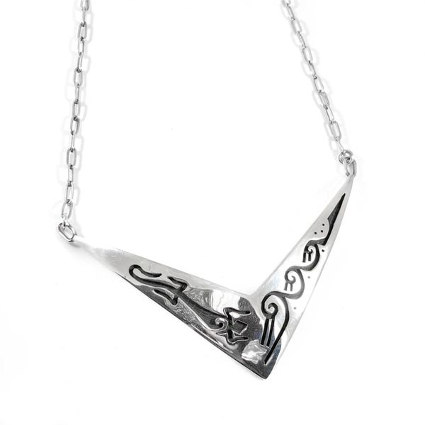 Cyrus Josytewa Signed Sterling Silver Necklace - 17