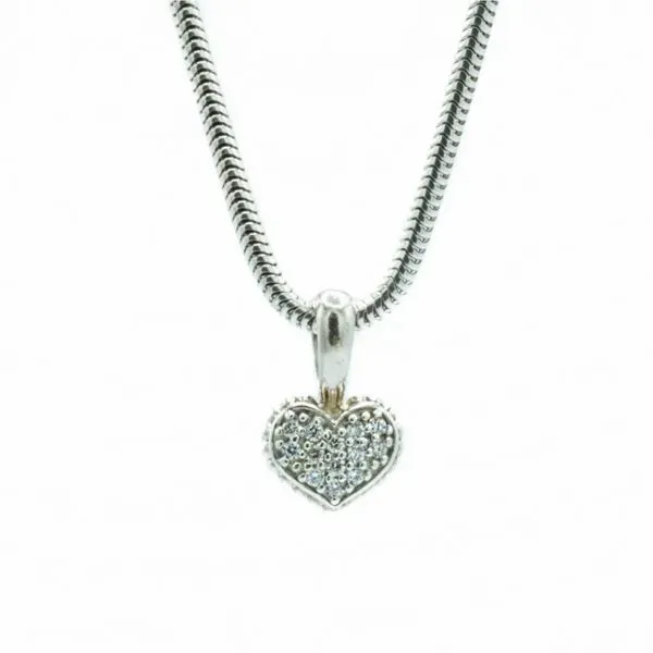 Lagos Reversible Diamond Heart Pendant in Sterling Silver and Yellow Gold - 16