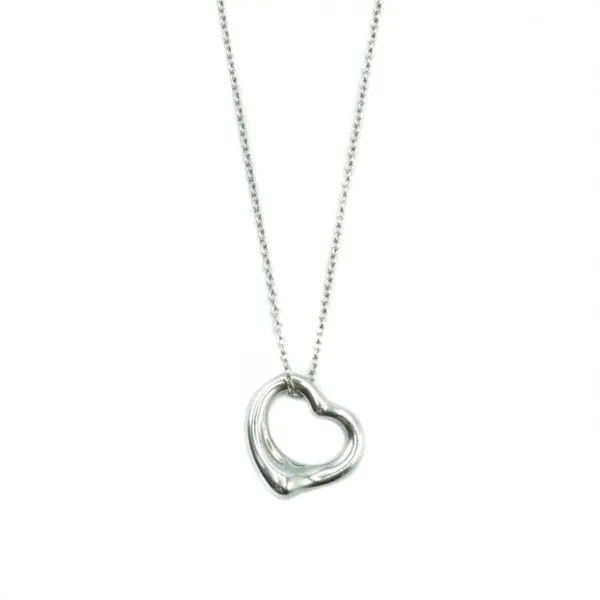 Tiffany & Co. Sterling Silver Heart Pendant - 17