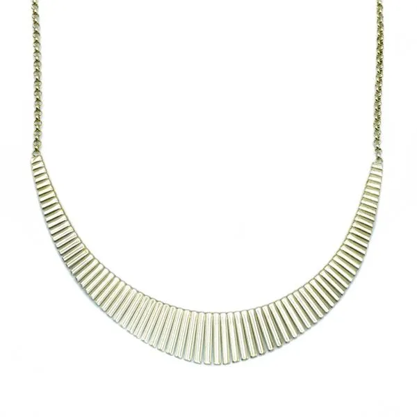 Charles Garnier Graduated Collar Necklace - 18k Yellow Gold Vermeil Lumina Gem Wilmington, NC