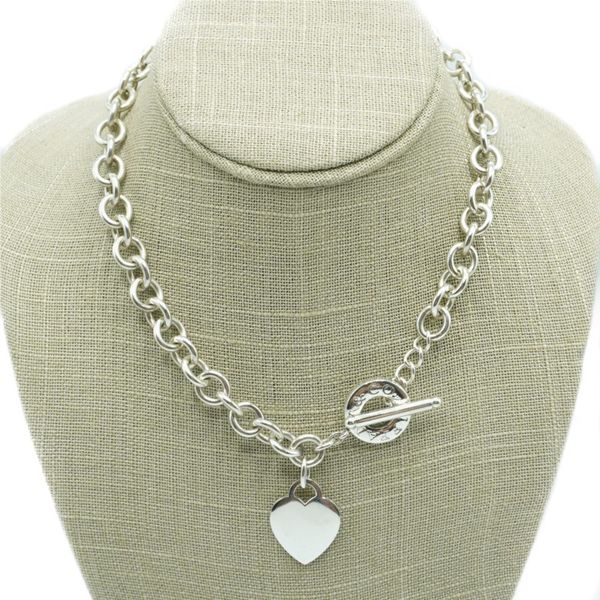 Tiffany & Co. Toggle Closure Necklace with Heart Charm Lumina Gem Wilmington, NC