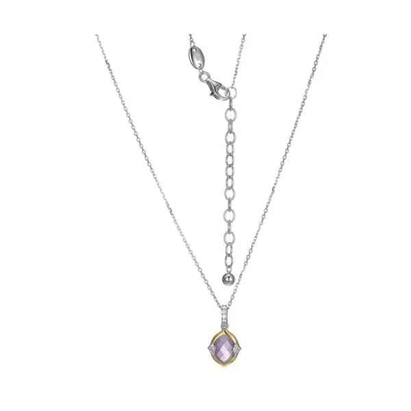 Charles Garnier Amethyst and CZ Necklace Lumina Gem Hampstead, NC