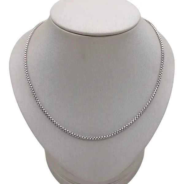 Ethos Brushed Gun Metal Finish Round Box Chain Lumina Gem Hampstead, NC