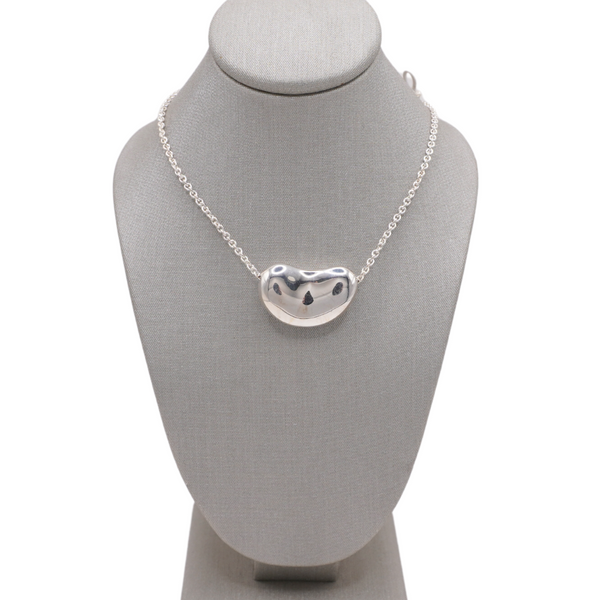 Tiffany and Co. Sterling Silver Bean Necklace Lumina Gem Wilmington, NC