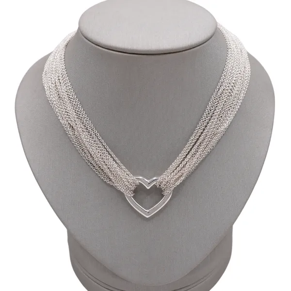Tiffany and Co. Multi Chain Heart Toggle Necklace Lumina Gem Wilmington, NC