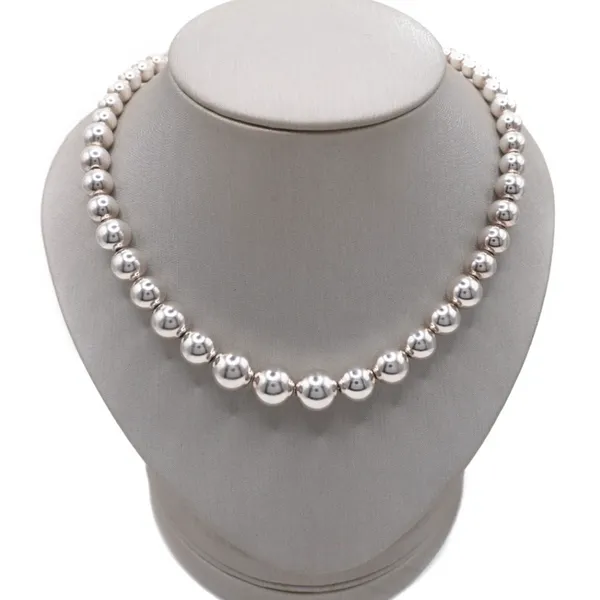 Tiffany and Co. Sterling Silver Beaded Necklace. Lumina Gem Hampstead, NC