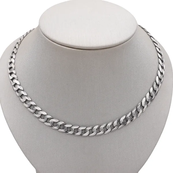 Ethos Brushed Gun Metal Curb Chain Lumina Gem Hampstead, NC