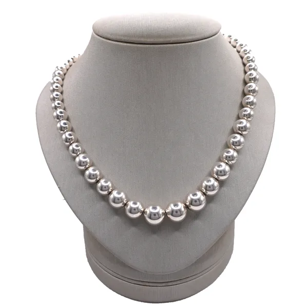 Tiffany and Co. Sterling Silver Beaded Necklace Lumina Gem Hampstead, NC