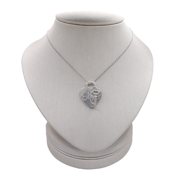 Sterling Silver Mom Heart and Key Pendant Lumina Gem Wilmington, NC