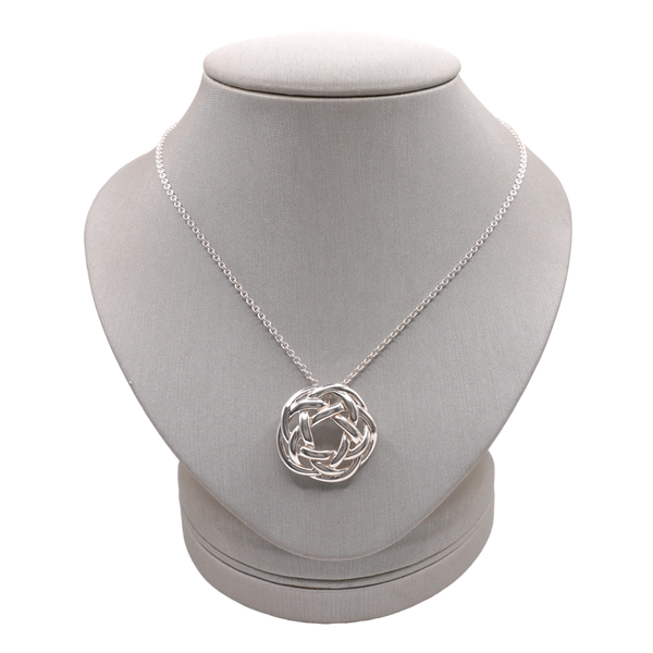 Tiffany & Co. Sterling Silver Camelia Knot Necklace Lumina Gem Wilmington, NC