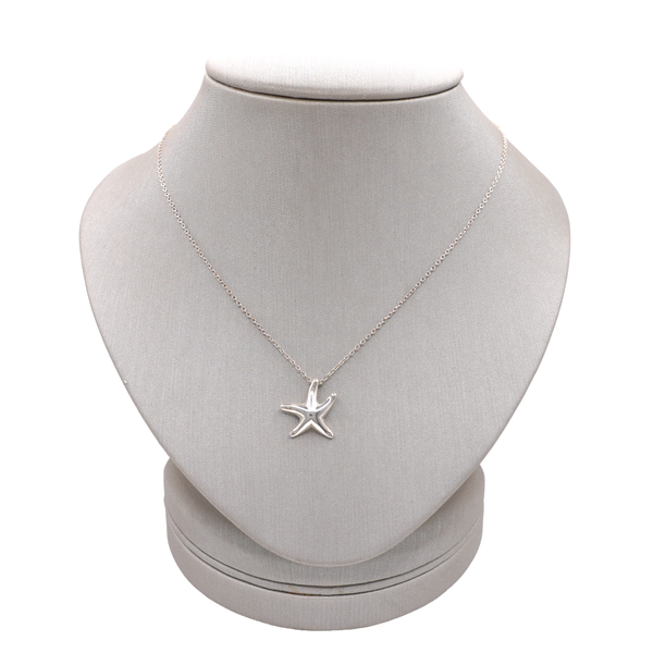 Tiffany & Co. Elsa Peretti Sterling Silver Starfish Necklace Lumina Gem Wilmington, NC