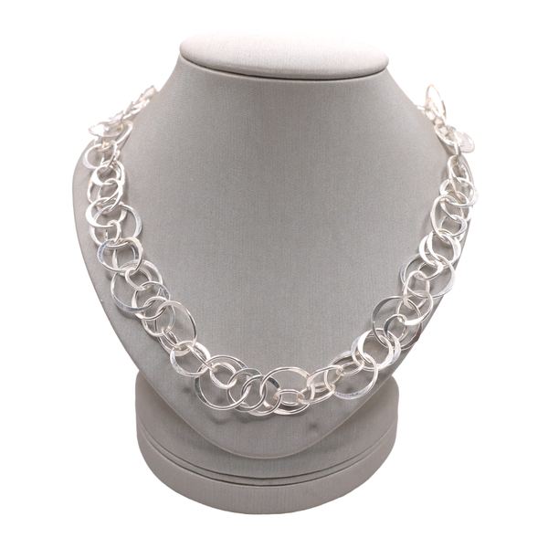Sterling Silver Circle Necklace Lumina Gem Wilmington, NC