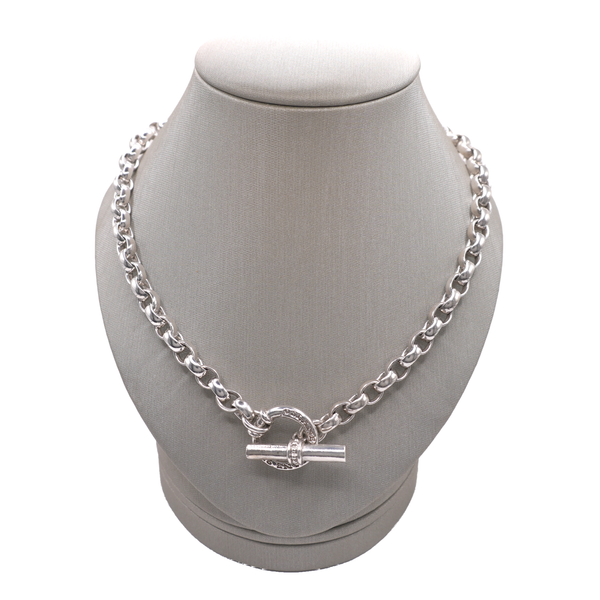 Slane Sterling Silver Link Toggle Necklace Lumina Gem Wilmington, NC