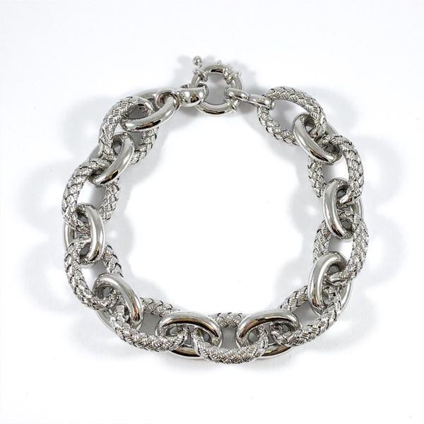 Charles Garnier Silver Link Bracelet - 8