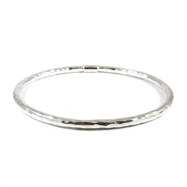 Ippolita Sterling Silver Hammered Bangle Lumina Gem Wilmington, NC