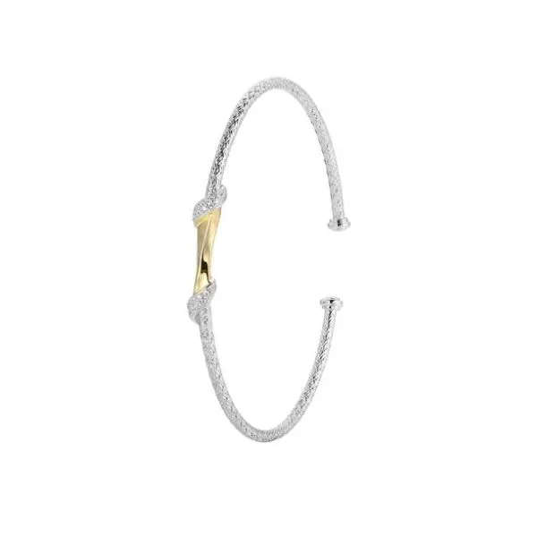 Charles Garnier Cuff with CZ and Gold Plated Accents Lumina Gem Hampstead, NC