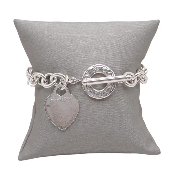Tiffany and Co. Heart Charm Toggle Bracelet Lumina Gem Wilmington, NC