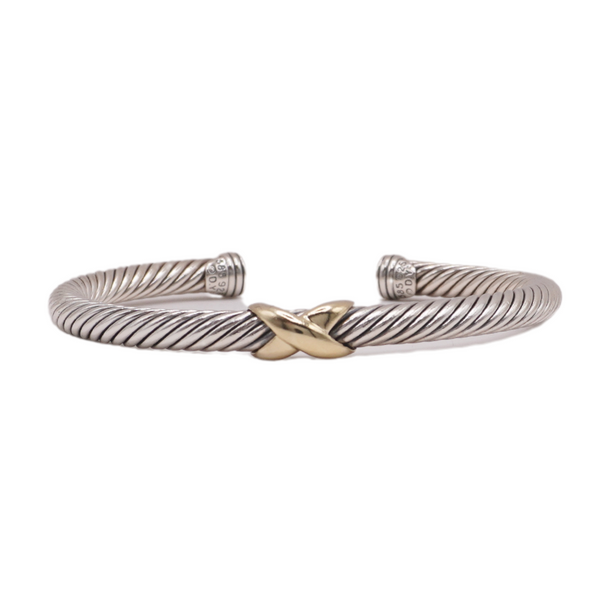 David Yurman 5mm Cable Cuff with X Station Lumina Gem Wilmington, NC