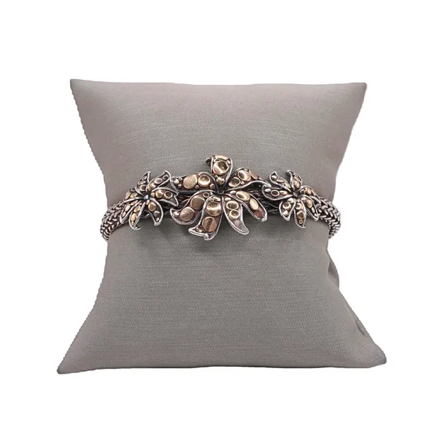 John Hardy Sterling Silver and 18k Yellow Gold Jasmine Flower Bracelet Lumina Gem Hampstead, NC
