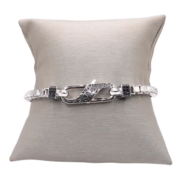 Ethos Black Sapphire and Sterling Silver Bracelet Lumina Gem Hampstead, NC