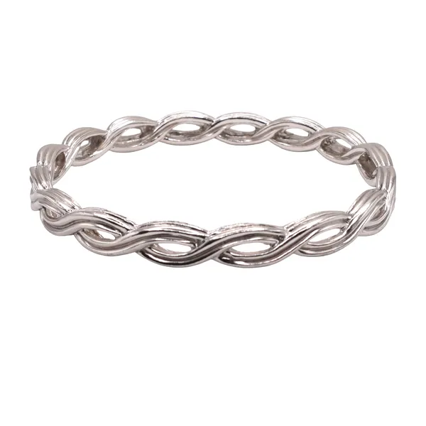 Slane Sterling Sivler Braided Bangle Image 2 Lumina Gem Wilmington, NC