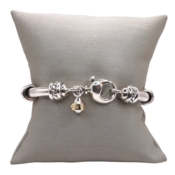 Sterling Silver and 18k Yellow Gold Bracelet Image 2 Lumina Gem Hampstead, NC