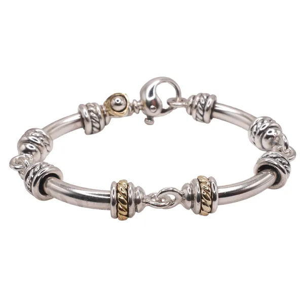 Sterling Silver and 18k Yellow Gold Bracelet Lumina Gem Hampstead, NC