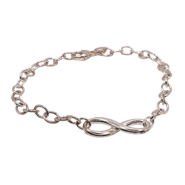 Tiffany and Sterling Silver Infinity Bracelet Lumina Gem