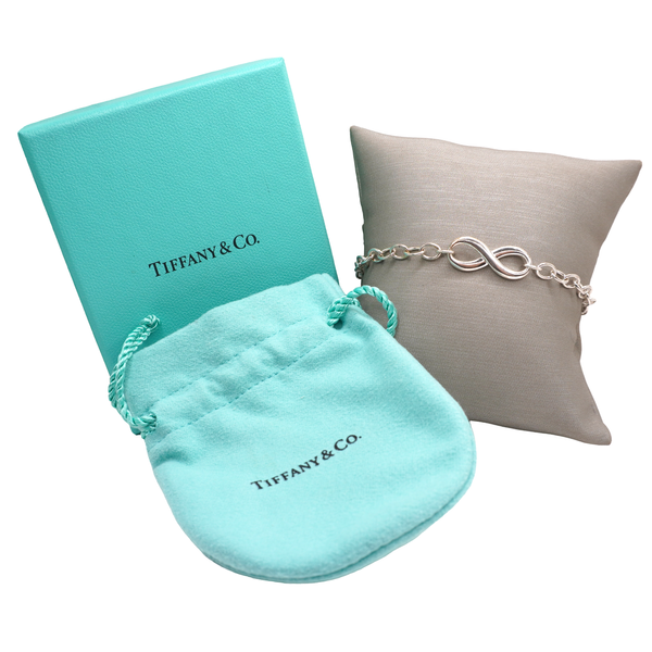 Tiffany and Co. Sterling Silver Infinity Bracelet Image 4 Lumina Gem Wilmington, NC