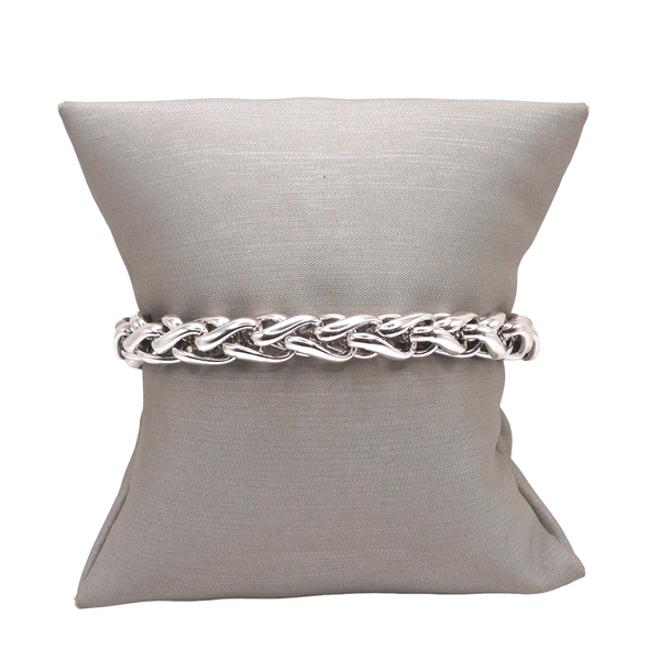 David Yurman Sterling Silver Wheat Bracelet with 14k Yellow Gold Accents Image 2 Lumina Gem Wilmington, NC