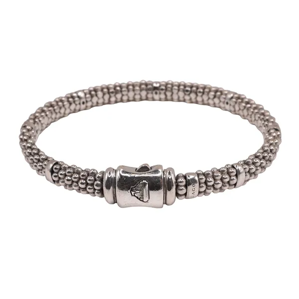 Lagos Sterling Silver Petite Caviar Bracelet Image 2 Lumina Gem Hampstead, NC